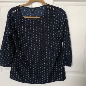 Jcrew anchor blouse
